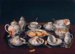 French : Still Life with coffee tasses (Japanese tea service) Still Life : Tea Set