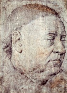 Dessin pour le portrait de Guillaume Jouvenel des Ursins, chancelier de Charles VII par Jean Fouquet - Jean Fouquet