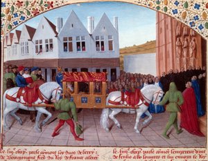 Entrée de Charles IV, empereur allemand en 1378 à Saint-Denis