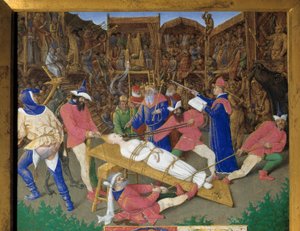 Les vœux des saints. Martyre de Sainte Apolline (ou Apollonia). La sainte chrétienne Apolline d
