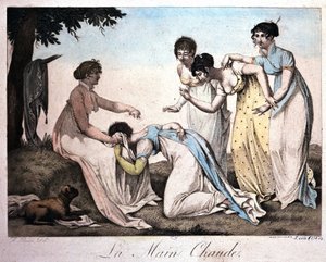 Jeu de filles : Main chaude par Bosio v. 1820 - Jean Francois Bosio