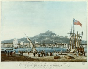 Vue de la ville et du port de Marseille depuis l