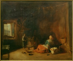 Intérieur paysan - Jean Francois Gigoux