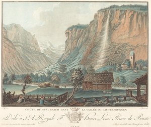 Chute de Staubbach, dans la Vallée de Lauterbrunnen, probablement 1776