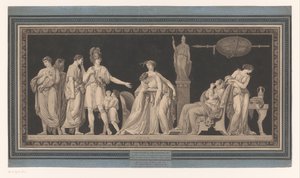 Coriolanus console sa femme et sa mère - Jean Francois Janinet