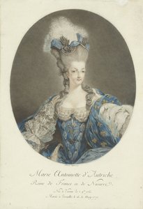 Portrait de Marie Antoinette - Jean Francois Janinet