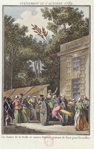 Les femmes des Halles marchant vers Versailles, 5 octobre 1789
