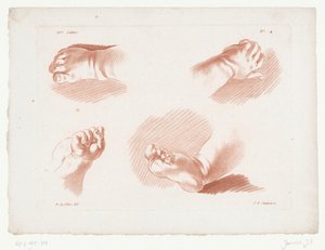 Deux mains et pieds d