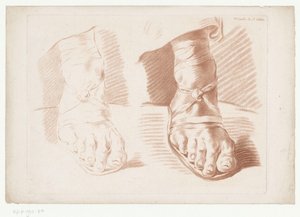 Deux pieds en sandales (Troisième feuille du cinquième cahier) - Jean Francois Janinet
