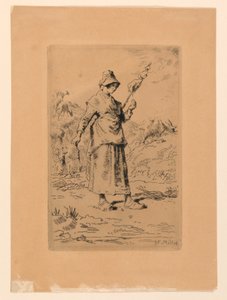 La Fileuse - Jean Francois Millet