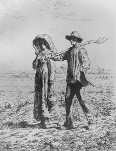 Le Départ pour le travail, 1863 - Jean Francois Millet
