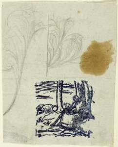 Petite bergère, assise - Jean Francois Millet