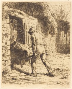 Le paysan rentrant du fumier - Jean Francois Millet