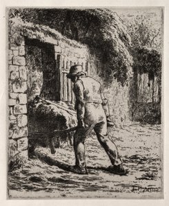 Paysanne revenant du tas de fumier - Jean Francois Millet