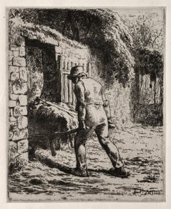 Paysanne revenant du tas de fumier, 1855-1856 - Jean Francois Millet