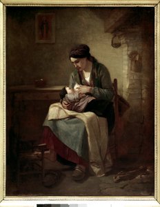 Paysanne allaitant - Jean Francois Millet