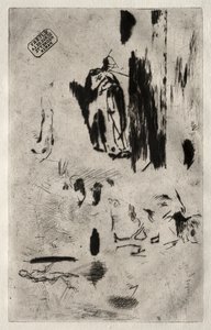 Assiette avec croquis - Jean Francois Millet