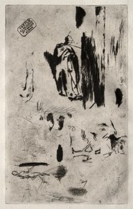 Assiette avec croquis - Jean Francois Millet