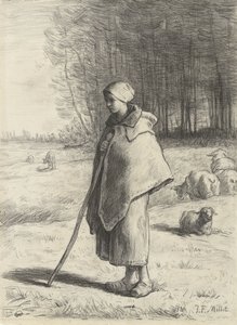 Bergère, 1860-69 - Jean Francois Millet