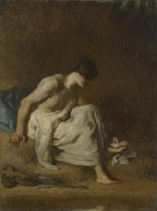 Le Baigneur - Jean Francois Millet