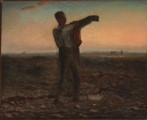 La fin de la journée, effet du soir - Jean Francois Millet