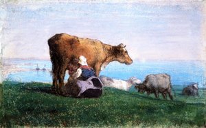 La Laitière - Jean Francois Millet