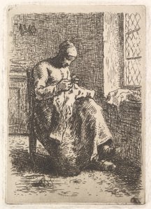 La Couturière, 1853 - Jean Francois Millet