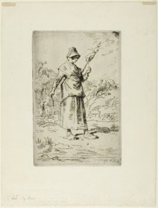 La fileuse - Jean Francois Millet