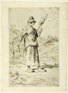 Le fou - Jean Francois Millet