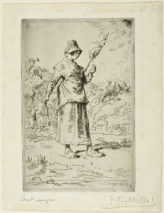 Le fou - Jean Francois Millet