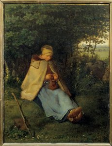 La Tricoteuse - Jean Francois Millet