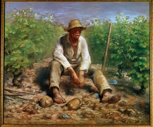 Le vigneron. Peinture par Jean François Millet 19ème siècle. La Haye, Rijksmuseum