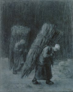 Femmes portant des branches, c.1858 - Jean Francois Millet