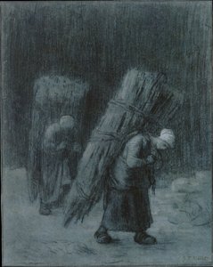 Femmes portant des brindilles, vers 1858 - Jean Francois Millet