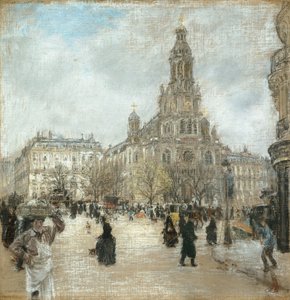 Place de la Trinité, Paris, vers 1886 - Jean Francois Rafaelli