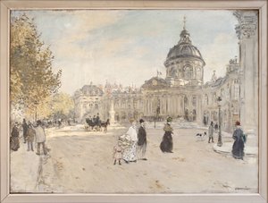 Institut de France à Paris vers 1898 - Jean Francois Raffaelli