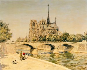 Notre-Dame et la Seine - Jean Francois Raffaelli