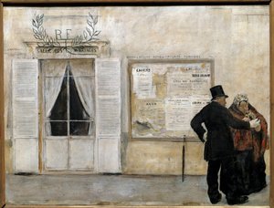 Les invités attendant le mariage - Jean Francois Raffaelli