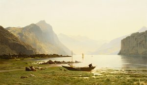 Le Lac Wallenstadt, 1865 - Jean Francois Xavier Roffiaen