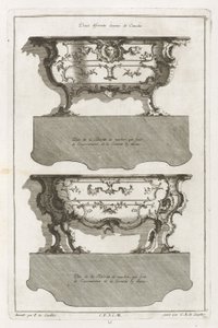 Livre de différents desseins de commodes - Jean François Cuvilliés