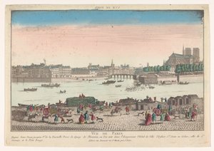 Vue de Paris depuis le Quai de Miramion