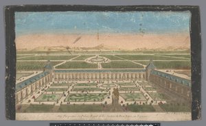 Vue du jardin et du Palacio del Buen Retiro à Madrid