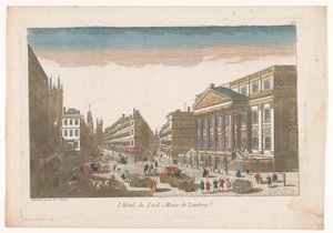 Vue du Mansion House à Londres - Jean François Daumont