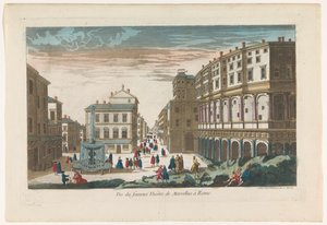 Vue du fameux Théâtre de Marcellus à Rome