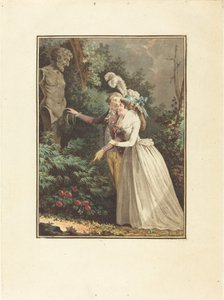 Ah! Laisse-moi donc voir - Jean François Janinet after Nicolas Lavreince