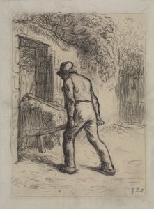 Étude pour Homme avec une brouette - Jean Francois Millet