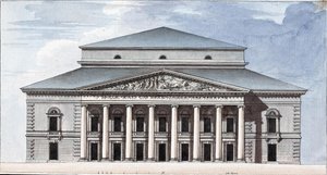 Façade du Théâtre Impérial Bolchoï Kamenny de Saint-Pétersbourg - Jean François Thomas de Thomon