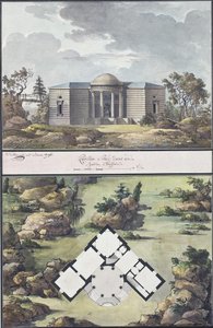 Pavillon dans le jardin anglais - Jean François Thomas de Thomon