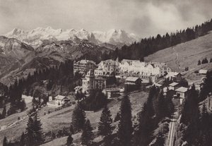 Grand Hôtel, Rigi Kaltbad, An der Zahnradbahn Vitznau Rigi Kulm gelegen - Jean Gaberell
