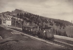 Vitznau Rigi Kulm, chemin de fer à crémaillère - Jean Gaberell